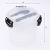 REGALWOVEN D Leakproof Plastic Food Container 4.6 x 4.6 x 4.2 Inch 5 Pcs - 2 of 4