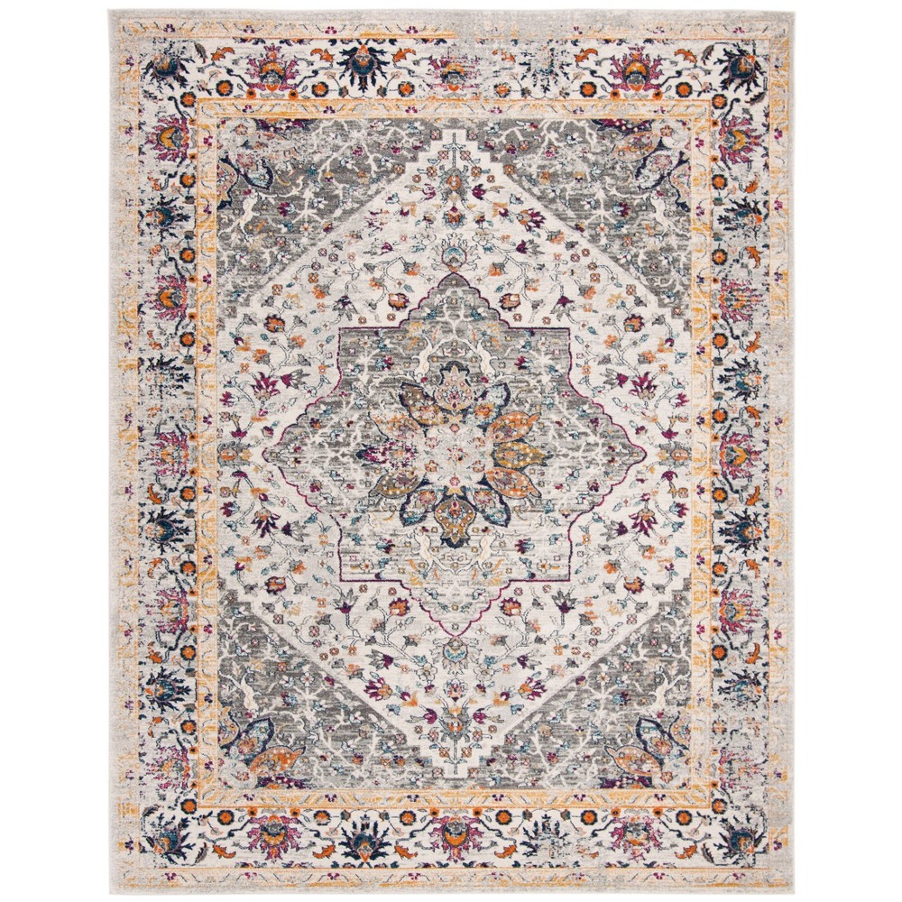 9'x12' Flor Rug Ivory/Gray - Safavieh