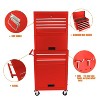 Belatt 6-Drawer Mobile Tool Cabinet - 100KG Capacity, Lockable Storage, 4 Wheels with Brakes, Hanging Panel & Pull Handle - 3 of 4