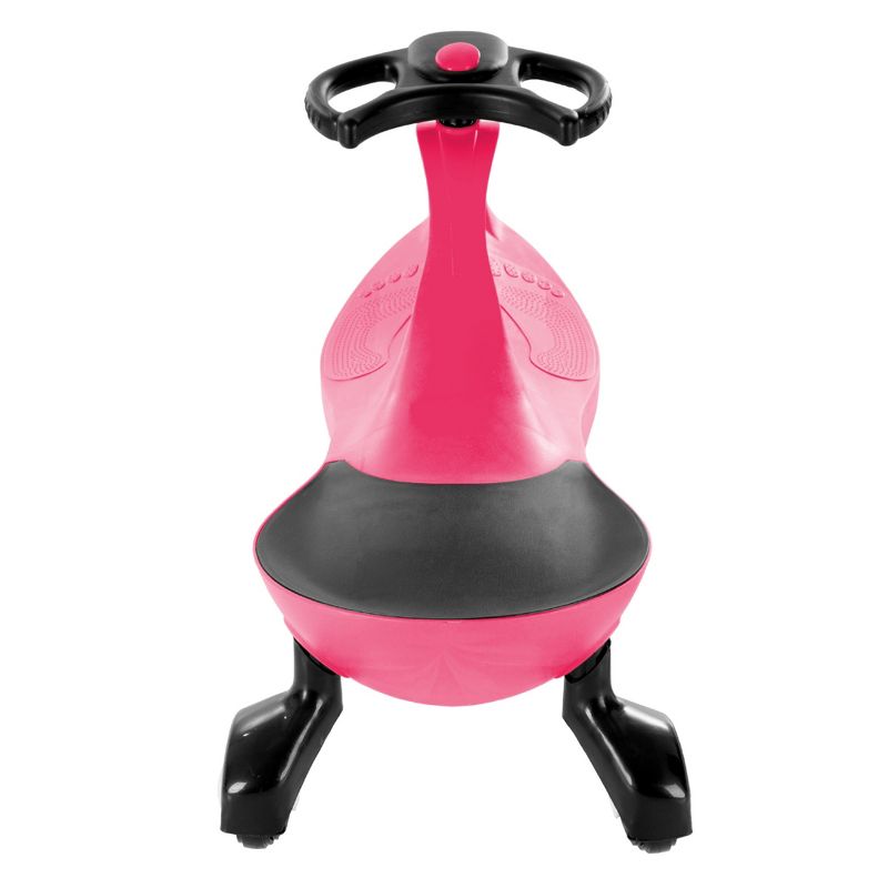 Toy Time Kids' Zig Zag Wiggle Car Ride-On - Pink/Black, 2 of 7