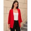 Lightweight Cardigans for Women Batwing Long Sleeve Drape Open Front Casual Loose Cardigan Sweaters - 4 of 4