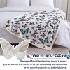 Boersma Purple Butterfly Throw Blanket – Soft, Lightweight & Plush, 50"x60" Cozy Blanket for Bed, Couch, or Gift (Colorful Butterfly) - 3 of 4
