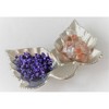 Jiallo Double Maple leaves Nickel colour nuts tray 11.5 x 7.5 x 2" - 3 of 3