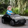 Qaba Mercedes-Benz AMG CLA 45 Licensed 12V Kids Ride on Car, Kids Electric Car with Remote Control, Suspension, LED Lights, Music Horn, Black - 2 of 4
