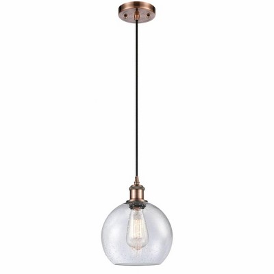 Athens - 1 Light Mini Pendant In Industrial Style-10 Inches Tall and 8 Inches Wide