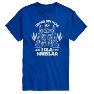Men's - Jurassic Park - Isla Nublar Grand Opening Short Sleeve Graphic T-Shirt - 1 of 4