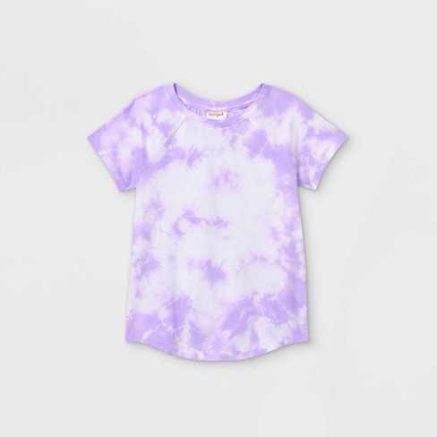 Girls Tie Dye Short Sleeve T Shirt Cat Jack Target