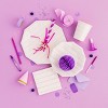 Daydream Society - Lilac Frenchie Striped Large Plates - Pack of 8 Paper Plates - 2 of 2