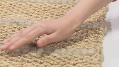 Ivory Flat Woven Handmade Round Wool Rug, 2' x 3'