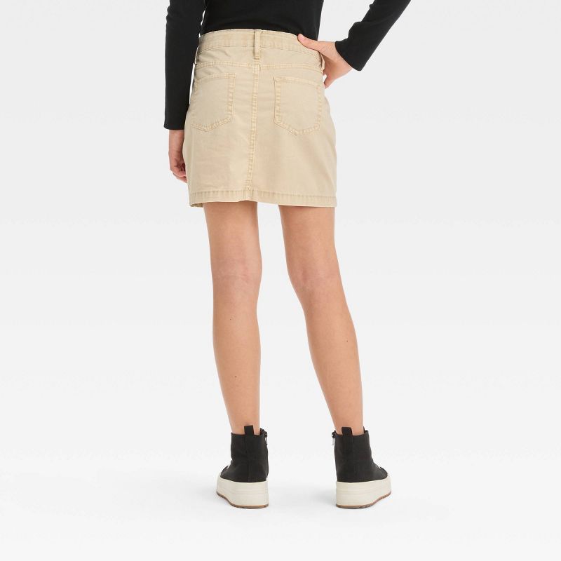 Girls' Twill Chino Skirt - art class™, 3 of 9