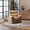 Recliner Chair, PU Leather Electric Reclining Sofa with Massage for Adults, 270° Swivel Home Theater Seating - 2 of 4