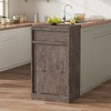 Whizmax Tilt Out Trash Cabinet, Hidden Trash Cabinet with 10 Gallon Storage, Freestanding Garbage Can Cabinet for Kitchen Dining Room, Dark Grey - 3 of 4