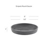 Ecopots Round Recycled Plastic Modern In/Outdoor Planter Flower Pot Saucer - 3 of 3