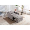 CAVINAS Soft Accent Chair with Tufted Backrest and Pull-Out Footstool,Modern Upholstered Living Room Chairs,Reading Chairs for Living Room - 3 of 4
