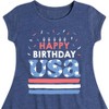 Girls' - Instant Message - Happy Birthday USA Fit & Flair Cap Sleeve Graphic Dress - 2 of 4