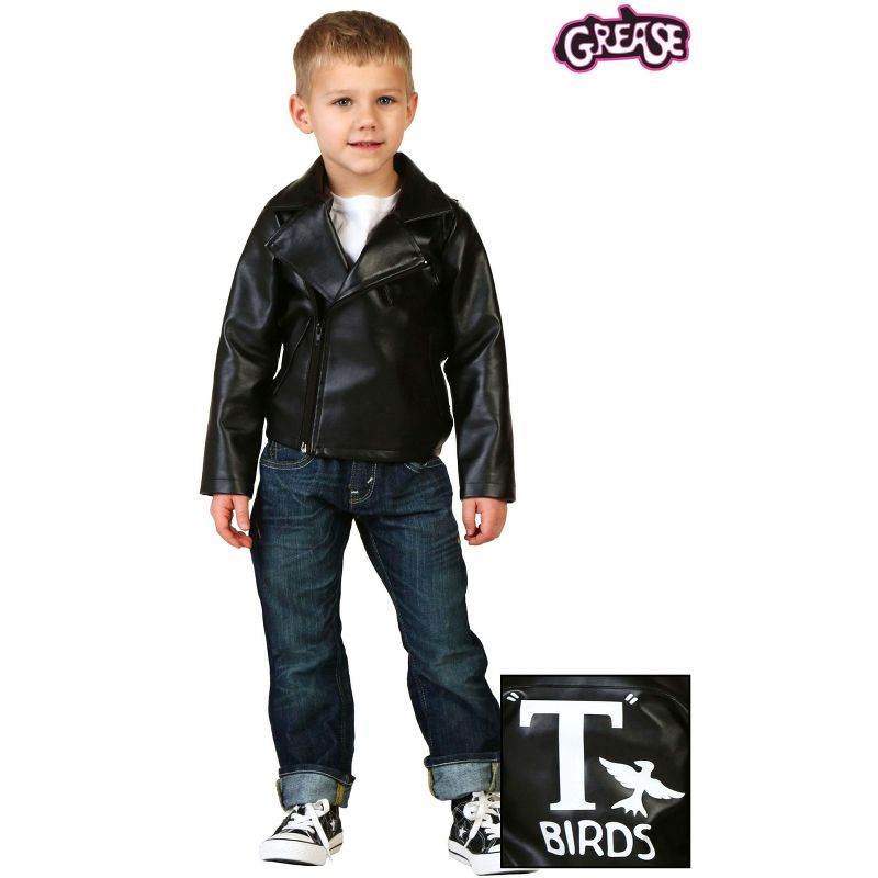 HalloweenCostumes.com Toddler Grease T-Birds Jacket Costume., 2 of 4