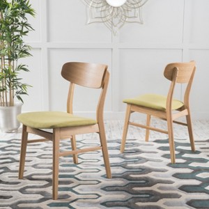 GDFStudio Alexis Modern Fabric Upholstered Dining Chairs (Set of 2) - 1 of 4