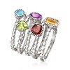 Ross-Simons 2.50 ct. t.w. Multi-Gemstone Jewelry Set: 5 Rings in Sterling Silver - 3 of 4