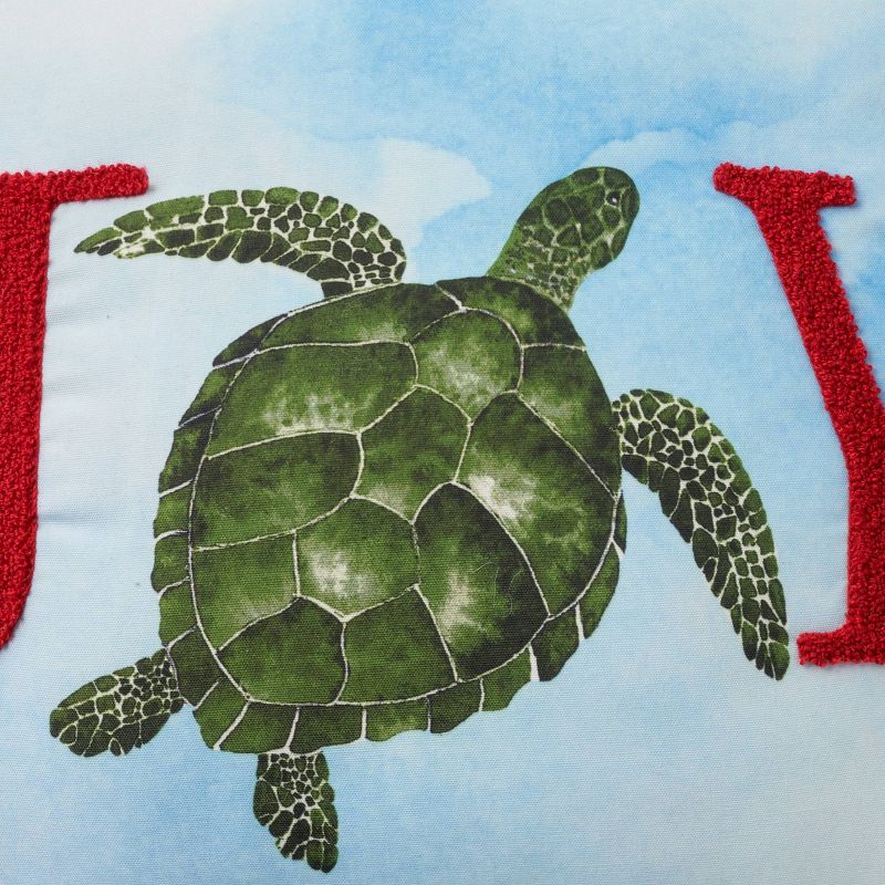 18&#34;x18&#34; Holiday Joy Sea Turtle Indoor Square Throw Pillow - Mina Victory, 4 of 7