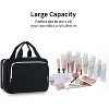 Travel Toiletry Bag for Women Large Hanging Makeup Bag Organizer Toiletries Bag for Full Size Essentials Accessories Cosmetics (Black (Large)) - 2 of 4