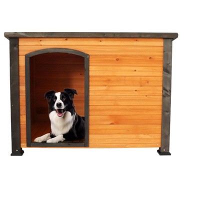 UbMelt 44.5 Inch Dog House Large Wooden Puppy  Dog Kennel for Winter Outdoor Dog House Weatherproof,Sturdy&Durable