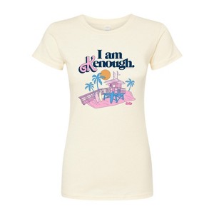 Women's - Barbie - I Am Kenough Lifeguard Stand Juniors Fitted Graphic T-Shirt - 1 of 2