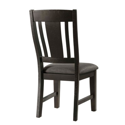 Rustic Gray Oak 7-Piece Dining Set with Lattice Back Chairs