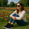 CUSHIONAIRE Hart Womens Casual Shoes with Dual Zippers- Lightweight Hidden Wedge Fashion Sneakers for Women - 4 of 4