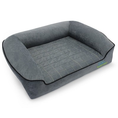 Large Fathom Gray Orthopedic Waterproof Outdoor Dog Bed