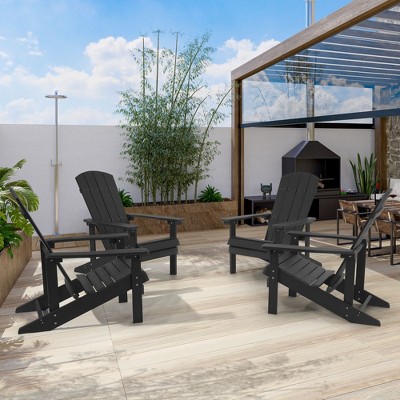Sonkuki 4-Pack Recycled Plastic Wood Adirondack Chair