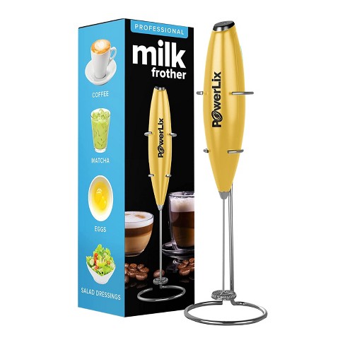 Milk Frother, Rose Gold Milk Mixer, Handheld For Home Kitchen