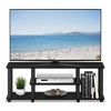 Furinno 3-Tier TV Stand for TVs up to 50" TV Entertainment Media Console Center with Square Tube,Americano/Black - 2 of 4
