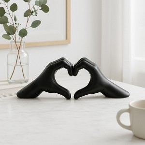 Decorative Heart Hands - Coffee Table, Bathroom, or Office Accent - Sentimental Accent Statue Perfect for Shelf or Living Room Decor - 1 of 4