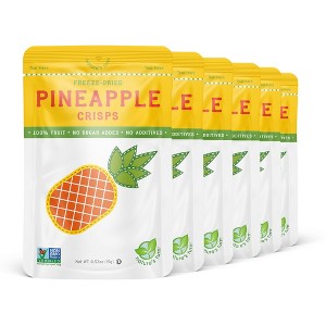 Nature's Turn Freeze-Dried Fruit Snacks - Pineapple Crisps - No Sugar Added, Non GMO, Gluten Free, Nothing Artificial 15g (0.53oz) - 6 Pack - 1 of 4