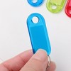 Unique Bargains Tough Plastic Label Window Double Sided Key Tags Blue Green Red Clear Yellow 50 Pcs - image 4 of 4