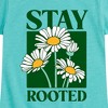 Girls' - Instant Message - Daisies Stay Rooted Fitted Short Sleeve Graphic T-Shirt - 2 of 4