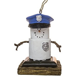 Ganz S'mores Resin Holiday Ornament, Policeman - 1 of 1