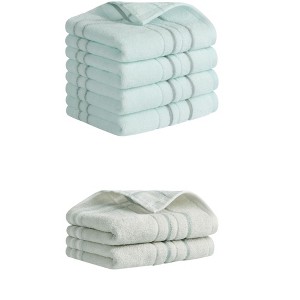 REGALWOVEN Soft Absorbent Striped Cotton Hand Towel Set Home Decor 13" x 29" - 1 of 4