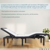 Continental Sleep,15" Adjustable Bed Frame Base with 3 Programmable Positions, Head And Foot Incline, LED Ambient Lighting, White - image 4 of 4