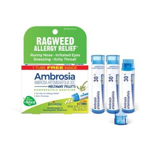 Ambrosia Artemisiaefolia 30C 3 MDT by Boiron Homeopathic Medicine For Ragweed Allergy Relief  -  3 Pack Pellet - 1 of 4