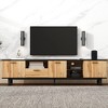 Chic Crate-80 Inch Modern Media Console – 4-Cabinet TV Stand w/ Open Shelves & Drop Down Door, Multi-Room Entertainment Center - 4 of 4