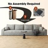 140" Cloud Plush Corduroy Straight Sectional Sofa - 3 of 4
