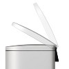Step-On Stainless Steel Trash Can with Soft-Close Lid, 2.6 Gallon / 10L Slim Garbage Bin with Inner Bucket for Bathroom or Bedroom - 4 of 4