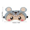 Soft Cartoon Mouse Eyes Sleep Mask Gray 1 Pc - image 4 of 4