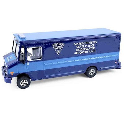 2019 Step Van "Massachusetts State Police Underwater Recovery Unit" Blue Two-Tone 1/64 Diecast Model Car by Greenlight