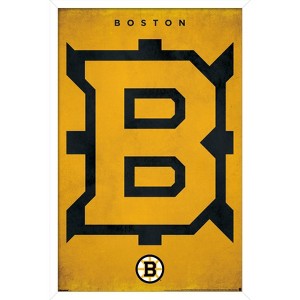 Trends International NHL Boston Bruins - Logo 25 Framed Wall Poster Prints - 1 of 4