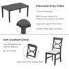 6 PCS Farmhouse Wood Dining Table Set with Table and Upholstered Chairs-ModernLuxe - 4 of 4
