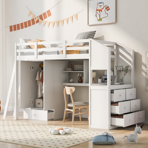 Target bunk deals beds with desk