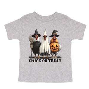 Chick or Treat Halloween Chickens - Youth Short Sleeve Graphic T-Shirt and Toddler Short Sleeve Graphic T-Shirt - 1 of 3