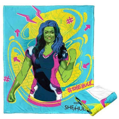 Marvel She Hulk Pure She Hulk Silk Touch Throw Blanket 50x60 Inches